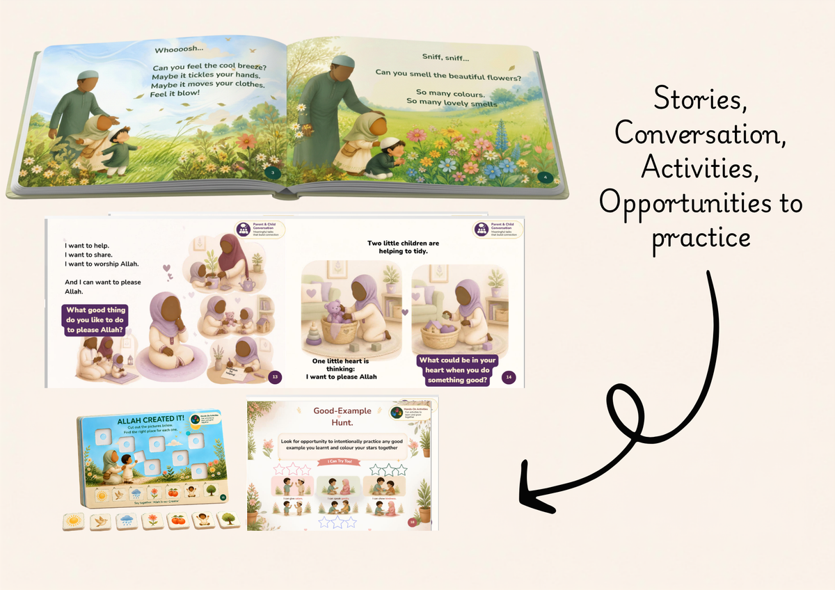 Stories, conversations, activities and opportunities to practise — a look inside Little Hearts, Big Faith
