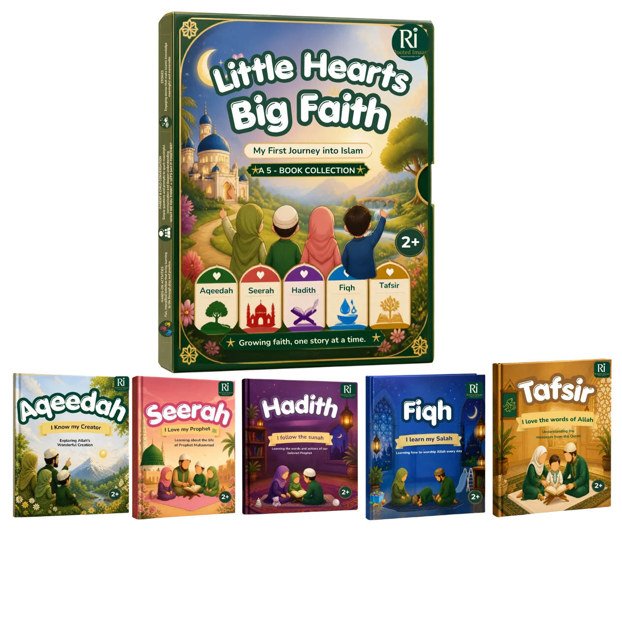 Little Hearts, Big Faith — five books and keepsake box