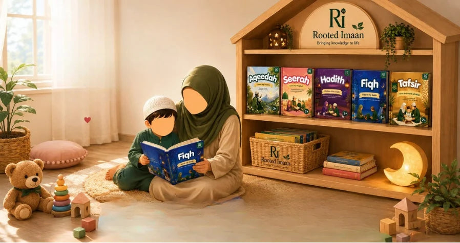 Mother reading with her child